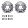 6302-54193 Brake Rotors with 3000-Series Ceramic Brake Pads Kit, 2007-2017 Ford/Lincoln/Mercury/Mazda, Position: Rear - image 1