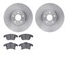 6302-54217 Brake Rotors with 3000-Series Ceramic Brake Pads Kit, 2013-2020 Ford/Lincoln/Mercury/Mazda, Position: Front - image 1