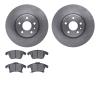 6302-54218 Brake Rotors with 3000-Series Ceramic Brake Pads Kit, 2013-2020 Ford/Lincoln/Mercury/Mazda, Position: Front - image 1