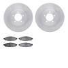 6302-55007 Brake Rotors with 3000-Series Ceramic Brake Pads Kit, 2003-2005 Ford/Lincoln/Mercury/Mazda, Position: Front - image 1