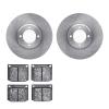 6302-56001 Brake Rotors with 3000-Series Ceramic Brake Pads Kit, 1966-1970 Ford/Lincoln/Mercury/Mazda, Position: Front - image 1