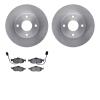6302-56029 Brake Rotors with 3000-Series Ceramic Brake Pads Kit, 1998-2002 Ford/Lincoln/Mercury/Mazda, Position: Front - image 1