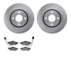 6302-56030 Brake Rotors with 3000-Series Ceramic Brake Pads Kit, 1998-2002 Ford/Lincoln/Mercury/Mazda, Position: Front - image 1