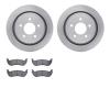 6302-56034 Brake Rotors with 3000-Series Ceramic Brake Pads Kit, 2003-2011 Ford/Lincoln/Mercury/Mazda, Position: Rear - image 1