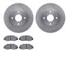 6302-58008 Brake Rotors with 3000-Series Ceramic Brake Pads Kit, 1998-1999 Acura/Honda, Position: Front - image 1