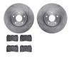 6302-58019 Brake Rotors with 3000-Series Ceramic Brake Pads Kit, 2004-2008 Acura/Honda, Position: Front - image 1