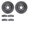 6302-58024 Brake Rotors with 3000-Series Ceramic Brake Pads Kit, Fits Select Acura/Honda, Position: Front - image 1
