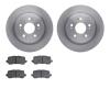 6302-58028 Brake Rotors with 3000-Series Ceramic Brake Pads Kit, 2014-2020 Acura/Honda, Position: Rear - image 1