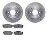 6302-59016 Brake Rotors with 3000-Series Ceramic Brake Pads Kit, 1984-1987 Acura/Honda, Position: Front - image 1