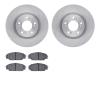 6302-59059 Brake Rotors with 3000-Series Ceramic Brake Pads Kit, 2000-2009 Acura/Honda, Position: Front - image 1