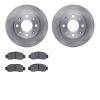 6302-59061 Brake Rotors with 3000-Series Ceramic Brake Pads Kit, 2000-2006 Acura/Honda, Position: Front - image 1