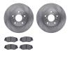 6302-59064 Brake Rotors with 3000-Series Ceramic Brake Pads Kit, 2003-2017 Acura/Honda, Position: Front - image 1