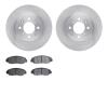 6302-59089 Brake Rotors with 3000-Series Ceramic Brake Pads Kit, 1996-2014 Acura/Honda, Position: Front - image 1