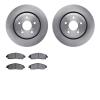 6302-59101 Brake Rotors with 3000-Series Ceramic Brake Pads Kit, Fits Select Acura/Honda, Position: Front - image 1