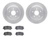 6302-59102 Brake Rotors with 3000-Series Ceramic Brake Pads Kit, 2007-2017 Acura/Honda, Position: Rear - image 1