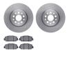 6302-59112 Brake Rotors with 3000-Series Ceramic Brake Pads Kit, Fits Select Acura/Honda, Position: Front - image 1