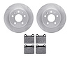6302-63003 Brake Rotors with 3000-Series Ceramic Brake Pads Kit, 1961-1991 Mercedes-Benz, Position: Rear - image 1