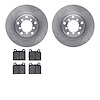 6302-63004 Brake Rotors with 3000-Series Ceramic Brake Pads Kit, 1965-1973 Mercedes-Benz, Position: Front