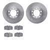 6302-63008 Brake Rotors with 3000-Series Ceramic Brake Pads Kit, 1982-1985 Mercedes-Benz, Position: Front - image 1