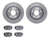 6302-63032 Brake Rotors with 3000-Series Ceramic Brake Pads Kit, 1990-1992 Mercedes-Benz, Position: Front - image 1