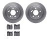 6302-63040 Brake Rotors with 3000-Series Ceramic Brake Pads Kit, 1990-1995 Mercedes-Benz, Position: Rear - image 1