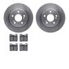 6302-63041 Brake Rotors with 3000-Series Ceramic Brake Pads Kit, 1992-1994 Mercedes-Benz, Position: Rear - image 1