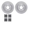 6302-63053 Brake Rotors with 3000-Series Ceramic Brake Pads Kit, 1991-1999 Mercedes-Benz, Position: Rear - image 1