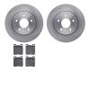 6302-63054 Brake Rotors with 3000-Series Ceramic Brake Pads Kit, 1998-2003 Mercedes-Benz, Position: Rear - image 1