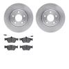 6302-63066 Brake Rotors with 3000-Series Ceramic Brake Pads Kit, 1996-2004 Mercedes-Benz, Position: Front - image 1