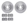 6302-63072 Brake Rotors with 3000-Series Ceramic Brake Pads Kit, 2000-2005 Mercedes-Benz, Position: Front - image 1