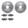 6302-63114 Brake Rotors with 3000-Series Ceramic Brake Pads Kit, 2003-2016 Mercedes-Benz, Position: Rear - image 1