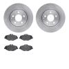 6302-63123 Brake Rotors with 3000-Series Ceramic Brake Pads Kit, 2003-2009 Mercedes-Benz, Position: Front - image 1