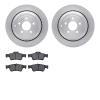 6302-63127 Brake Rotors with 3000-Series Ceramic Brake Pads Kit, 2006-2012 Mercedes-Benz, Position: Rear - image 1