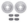 6302-65006 Brake Rotors with 3000-Series Ceramic Brake Pads Kit, 1986-1986 GM, Position: Front - image 1