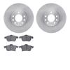 6302-65014 Brake Rotors with 3000-Series Ceramic Brake Pads Kit, 1997-2006 GM, Position: Front - image 1