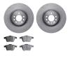 6302-65017 Brake Rotors with 3000-Series Ceramic Brake Pads Kit, 2008-2011 GM, Position: Front - image 1