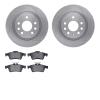 6302-65023 Brake Rotors with 3000-Series Ceramic Brake Pads Kit, 2003-2011 GM, Position: Rear - image 1