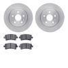 6302-65028 Brake Rotors with 3000-Series Ceramic Brake Pads Kit, 2010-2020 GM, Position: Rear - image 1