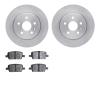 6302-65029 Brake Rotors with 3000-Series Ceramic Brake Pads Kit, Fits Select GM, Position: Rear - image 1
