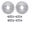 6302-67004 Brake Rotors with 3000-Series Ceramic Brake Pads Kit, 2011-2013 Renault, Position: Front