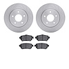 6302-67005 Brake Rotors with 3000-Series Ceramic Brake Pads Kit, Fits Select Infiniti/Nissan, Position: Rear