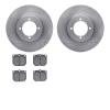 6302-67007 Brake Rotors with 3000-Series Ceramic Brake Pads Kit, 1970-1973 Infiniti/Nissan, Position: Front - image 1