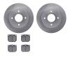 6302-67008 Brake Rotors with 3000-Series Ceramic Brake Pads Kit, 1980-1983 Infiniti/Nissan, Position: Front - image 1