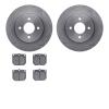 6302-67009 Brake Rotors with 3000-Series Ceramic Brake Pads Kit, 1978-1982 Infiniti/Nissan, Position: Front - image 1