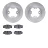 6302-67015 Brake Rotors with 3000-Series Ceramic Brake Pads Kit, 1979-1983 Infiniti/Nissan, Position: Front - image 1