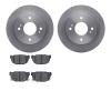 6302-67032 Brake Rotors with 3000-Series Ceramic Brake Pads Kit, 1989-1998 Infiniti/Nissan, Position: Rear - image 1