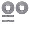 6302-67035 Brake Rotors with 3000-Series Ceramic Brake Pads Kit, 1982-1986 Infiniti/Nissan, Position: Front - image 1