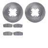 6302-67038 Brake Rotors with 3000-Series Ceramic Brake Pads Kit, 1981-1988 Infiniti/Nissan, Position: Front - image 1