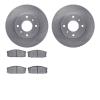 6302-67040 Brake Rotors with 3000-Series Ceramic Brake Pads Kit, 1984-1984 Infiniti/Nissan, Position: Front - image 1