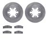 6302-67049 Brake Rotors with 3000-Series Ceramic Brake Pads Kit, 1985-2012 Infiniti/Nissan, Position: Front - image 1